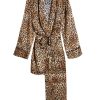 Women Gilda & Pearl Co-Ords | Golden Hollywood Pyjama Set Leopard