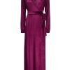 Women Gilda & Pearl Midi Dresses | Saratoga Velvet Robe Damson