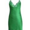 Women Gilda & Pearl Slips | Emeralds In My Boudoir Silk Mini Slip Jewel Green