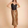 Women Gilda & Pearl Co-Ords | Golden Hollywood Skirt Leopard