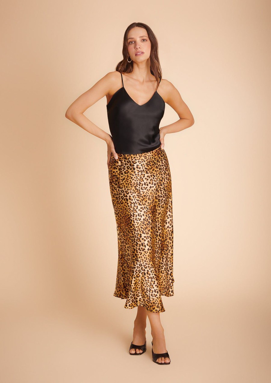 Women Gilda & Pearl Co-Ords | Golden Hollywood Skirt Leopard