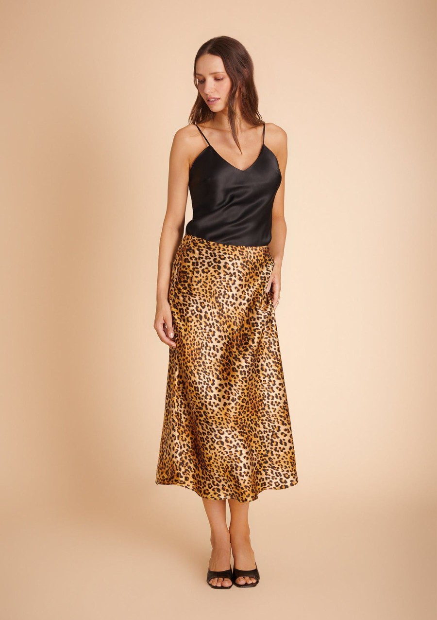 Women Gilda & Pearl Co-Ords | Golden Hollywood Skirt Leopard