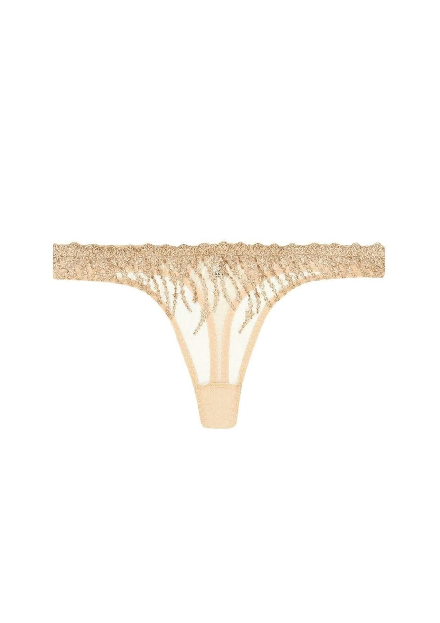 Women Gilda & Pearl Thongs | Under The Stars Thong Gold/Sable