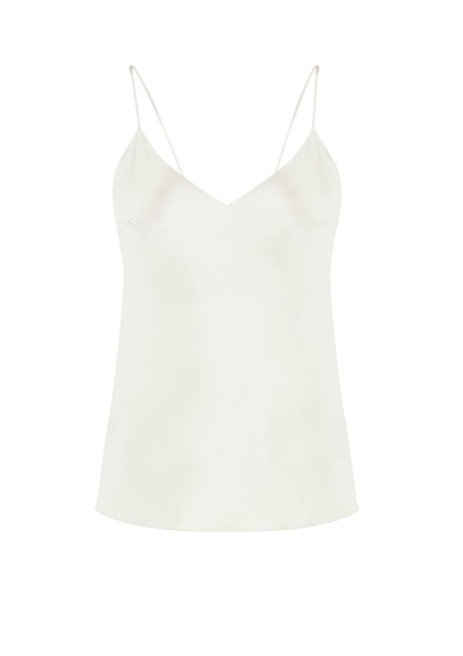 Women Gilda & Pearl Silk Camisoles & Tops | Sophia Camisole Ivory