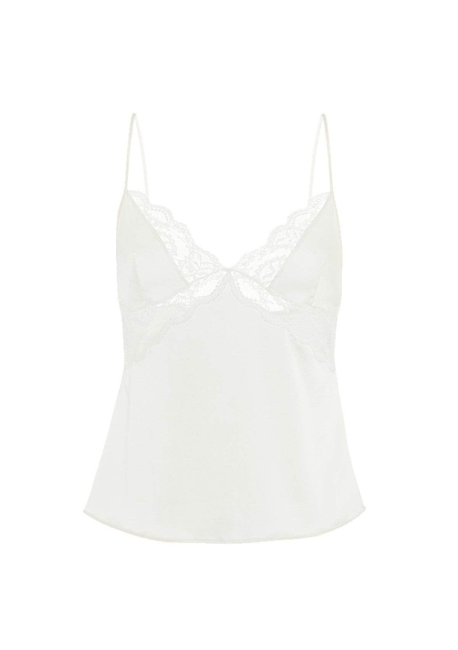 Women Gilda & Pearl Silk Camisoles & Tops | Rita Camisole Ivory