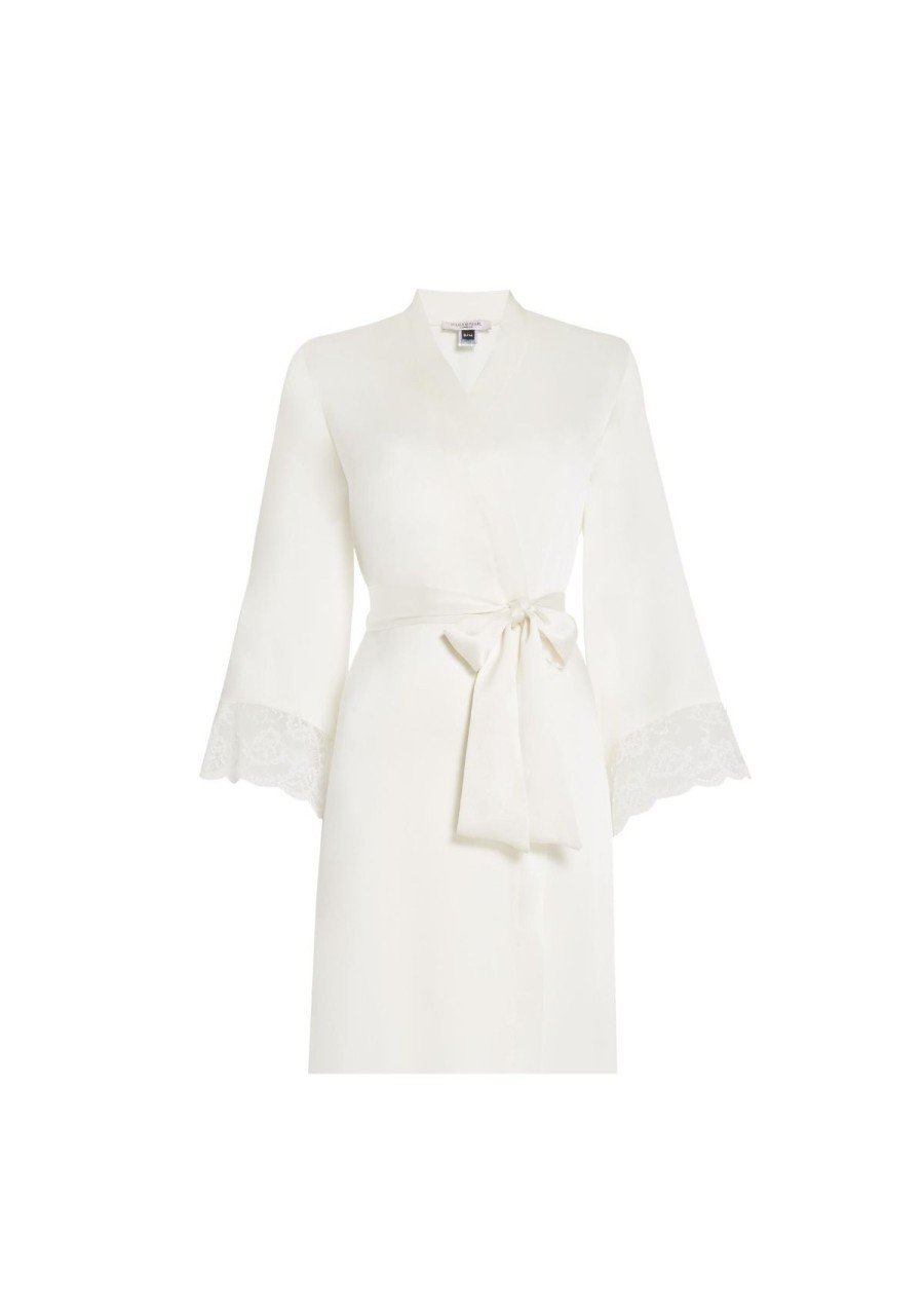 Women Gilda & Pearl Robes | Rita Short Robe Ivory