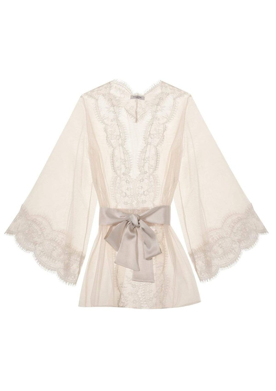 Women Gilda & Pearl Robes | Deshabille Short Robe Champagne