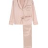 Women Gilda & Pearl Silk Pyjamas | Backstage Signature Silk Pyjama Powder/Gold