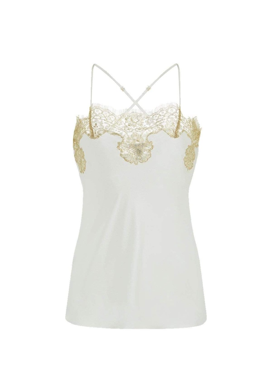 Women Gilda & Pearl Camisoles & Shorts | Gina Silk Camisole Ivory