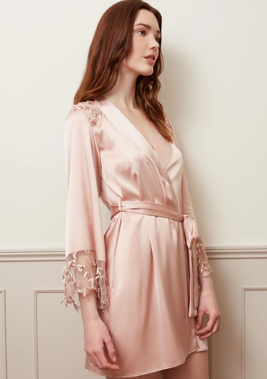 Women Gilda & Pearl Robes | Tallulah Robe Pink Champagne