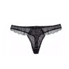 Women Gilda & Pearl Thongs | L'Age D'Or Thong Onyx/Gold