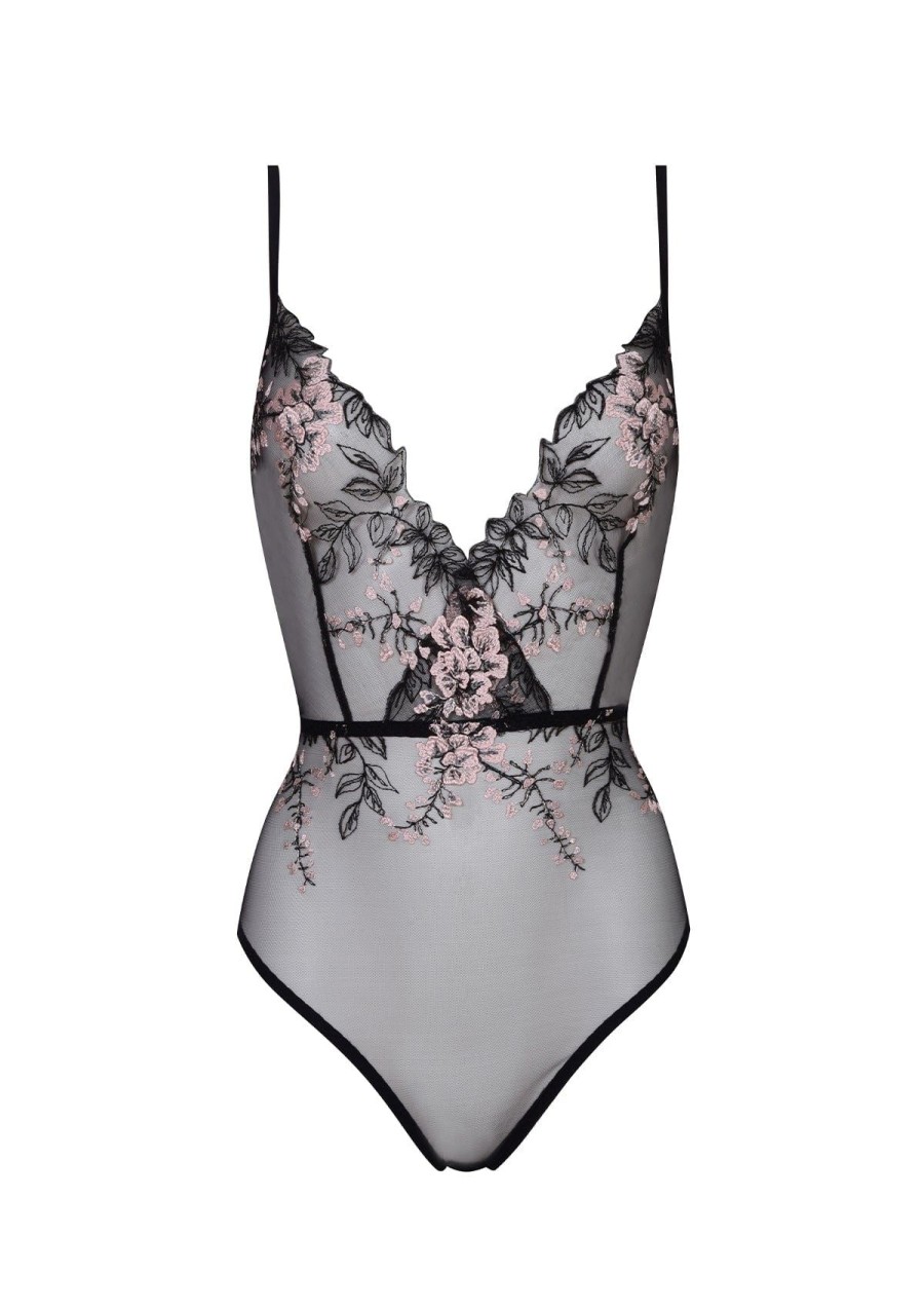 Women Gilda & Pearl Bodysuits | Jardin De La Lune Body Obsidian Bloom