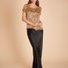 Women Gilda & Pearl Co-Ords | Golden Hollywood Silk Top Leopard