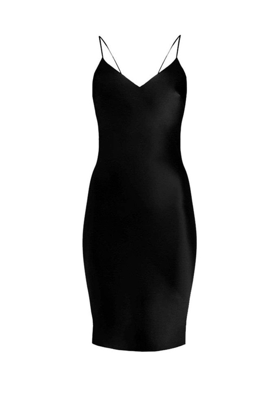 Women Gilda & Pearl Mini Dresses | Sophia Short Slip Dress Black