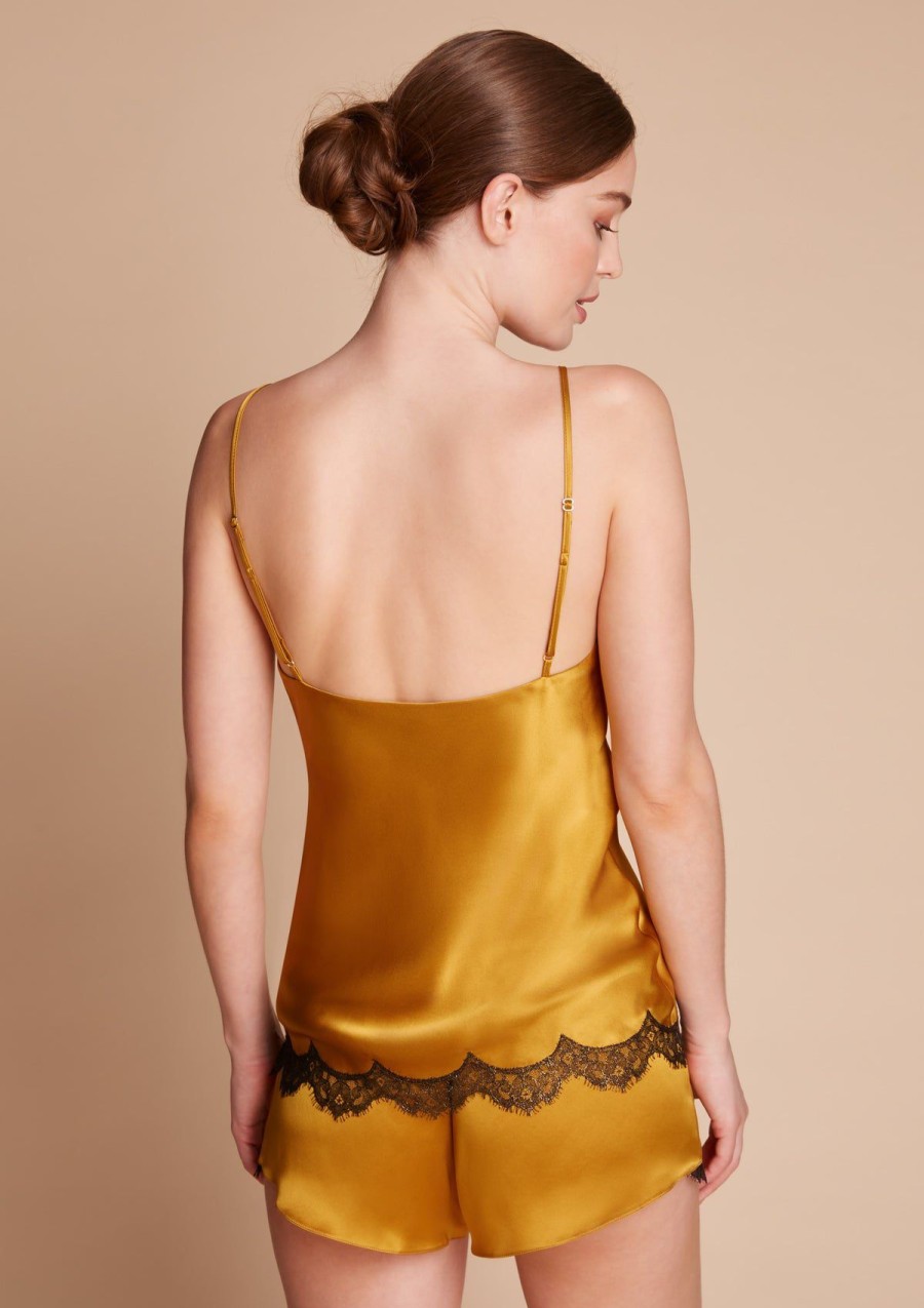 Women Gilda & Pearl Camisoles & Shorts | To The Stars Camisole Antique Gold