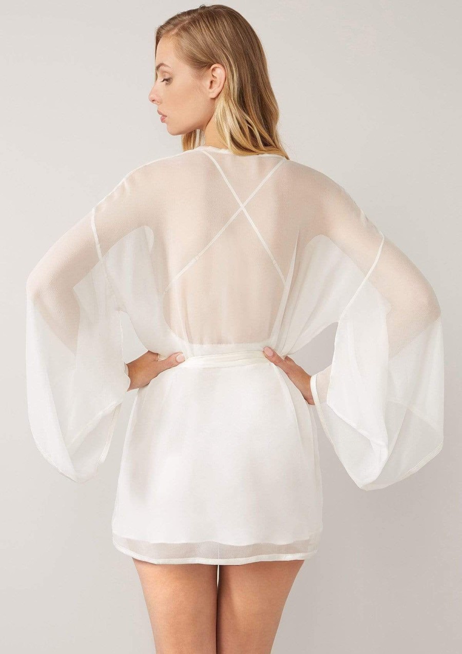 Women Gilda & Pearl Robes | Ava Sheer Robe Ivory