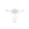 Women Gilda & Pearl Thongs | Diana Silk And Marabou Feather Pom Pom Thong Ivory