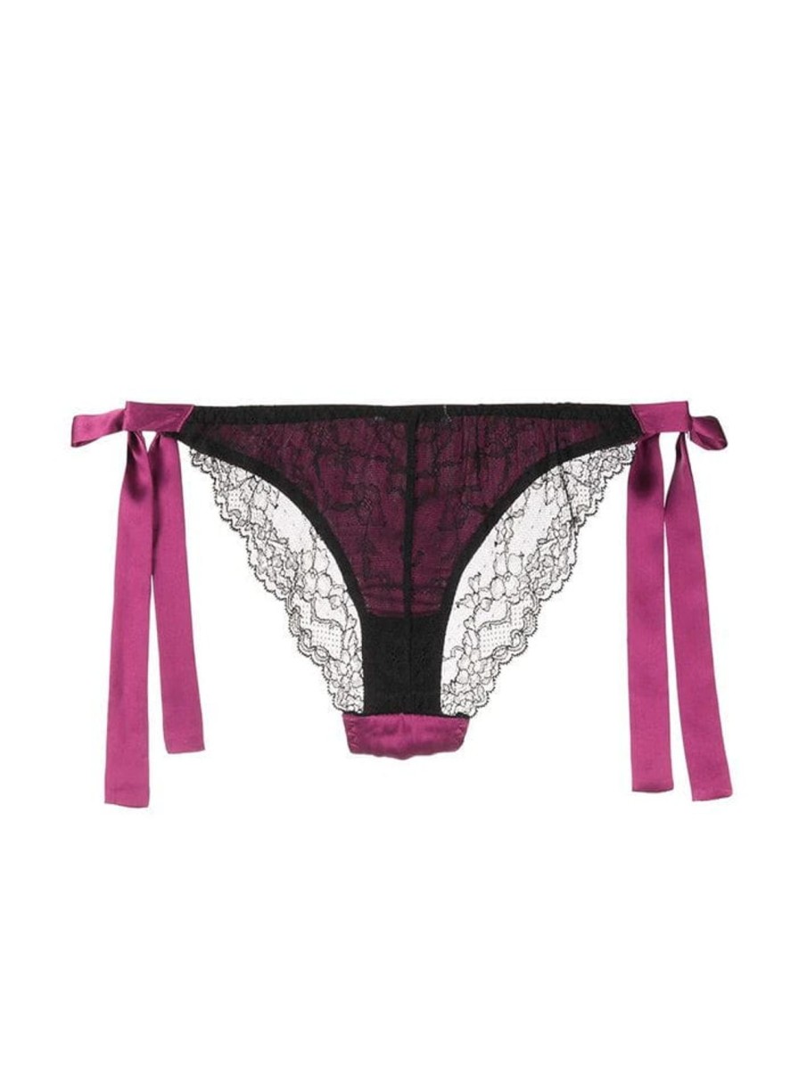 Women Gilda & Pearl Tie-Side Knickers | Ella Tie-Side Knicker Cassis