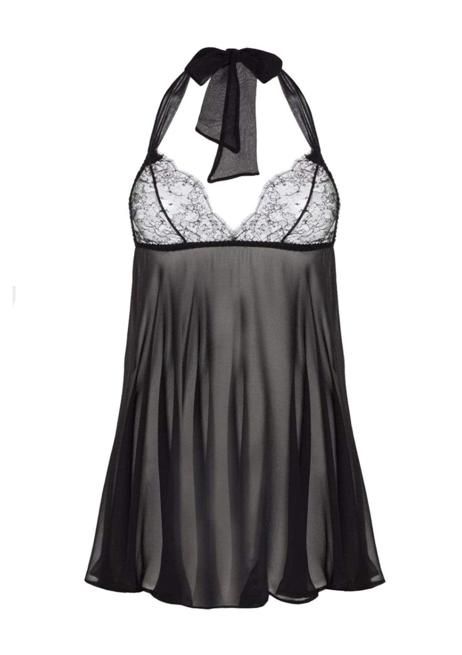 Women Gilda & Pearl Babydolls | Ava Silk Babydoll Black